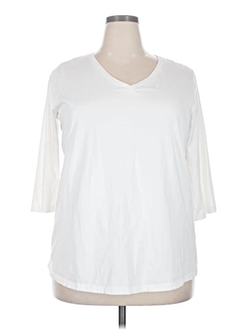 Woman Within 3/4 Sleeve T-Shirt (view 1)