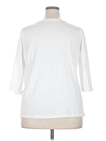 Woman Within 3/4 Sleeve T-Shirt (view 2)