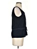 Mango Polka Dots Blue Black Sleeveless Top Size XS - photo 4