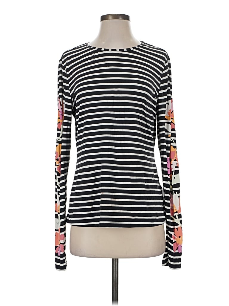 Pre-owned Lands' End Long Sleeve T-shirt In Black