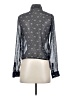 Aeropostale 100% Polyester Gray Long Sleeve Blouse Size S - photo 2