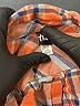 Tea 100% Cotton Plaid Orange Long Sleeve Button-Down Shirt Size 9 - 12 - photo 3
