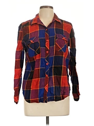 Faded Glory Long Sleeve Button-Down Shirt (view 1)