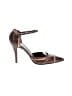 Via Spiga 100% Leather Paisley Brown Heels Size 8 - photo 1