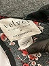 Velvet Floral Black Jumpsuit Size M - photo 4