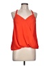 Naked Zebra 100% Polyester Orange Sleeveless Blouse Size L - photo 1