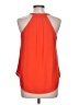Naked Zebra 100% Polyester Orange Sleeveless Blouse Size L - photo 2