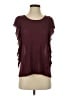 Hinge 100% Modal Burgundy Short Sleeve Top Size XS - photo 1