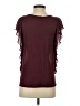 Hinge 100% Modal Burgundy Short Sleeve Top Size XS - photo 2