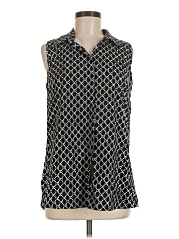 Pure Amici Sleeveless Button-Down Shirt (view 1)