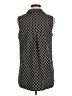 Pure Amici Black Sleeveless Button-Down Shirt Size M - photo 2