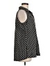 Pure Amici Black Sleeveless Button-Down Shirt Size M - photo 4