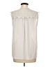 Q&A 100% Polyester Ivory Sleeveless Blouse Size M - photo 2