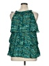 Valerie Stevens 100% Nylon Teal Sleeveless Blouse Size XL - photo 2