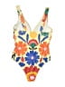 Unbranded Print Orange One Piece Swimsuit Size L - photo 2
