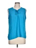 Violet & Claire 100% Polyester Blue Sleeveless Blouse Size L - photo 1