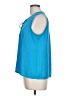 Violet & Claire 100% Polyester Blue Sleeveless Blouse Size L - photo 5