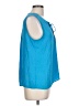 Violet & Claire 100% Polyester Blue Sleeveless Blouse Size L - photo 4