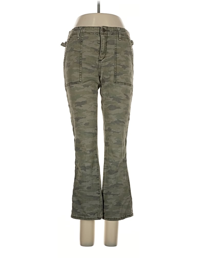 Pre-owned By Anthropologie Cargo Pants In Green