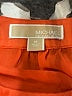 MICHAEL Michael Kors 100% Rayon Orange Short Sleeve Blouse Size M - photo 7