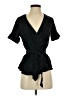Marc by Marc Jacobs 100% Silk Black Short Sleeve Silk Top Size S - photo 1