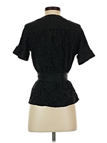 Marc by Marc Jacobs Short Sleeve Silk Top (view 2)
