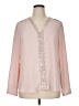 NY Collection 100% Polyester Pink Long Sleeve Blouse Size XL - photo 1