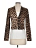 A'gaci Animal Print Brown Blazer Size S - photo 1