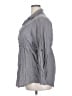 Cato 100% Cotton Gray 3/4 Sleeve Button-Down Shirt Size 18 - photo 5