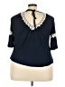 G Collection Blue Short Sleeve Blouse Size 2X - photo 2