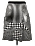 Grace Elements Houndstooth Gray Casual Skirt Size S - photo 2
