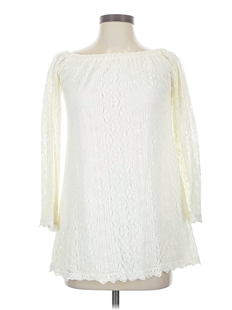 Pre-owned Trixxi Long Sleeve Blouse In Ivory