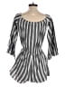 Design Lab Lord & Taylor Stripes Gray Romper Size S - photo 2