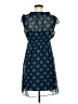 Mossimo 100% Polyester Paisley Blue Casual Dress Size M - photo 2