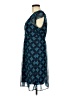 Mossimo 100% Polyester Paisley Blue Casual Dress Size M - photo 5