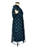 Mossimo 100% Polyester Paisley Blue Casual Dress Size M - photo 4