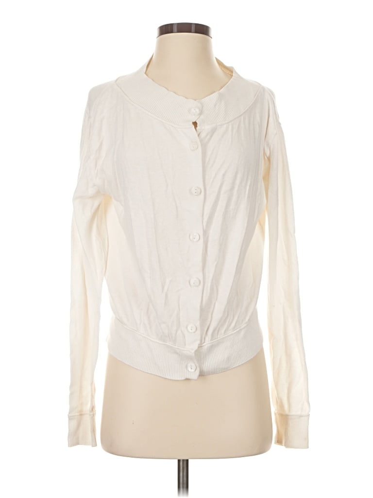 Pre-owned Assorted Brands Cardigan Sweater In Ivory