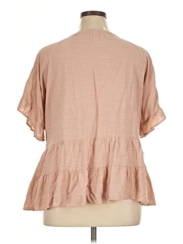 Cotton Bleu 3/4 Sleeve Blouse (view 2)