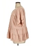Cotton Bleu Tan 3/4 Sleeve Blouse Size XL - photo 5