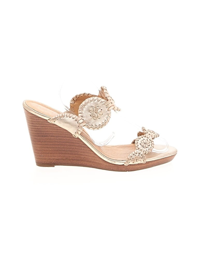 Pre-owned Jack Rogers Wedges In Ivory