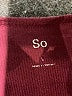 SO Burgundy Long Sleeve Henley Size L - photo 7