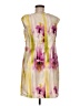 Robbie Bee 100% Polyester Floral Yellow Cocktail Dress Size 6 - photo 2