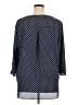 Chaus 100% Polyester Polka Dots Blue 3/4 Sleeve Blouse Size XL - photo 2