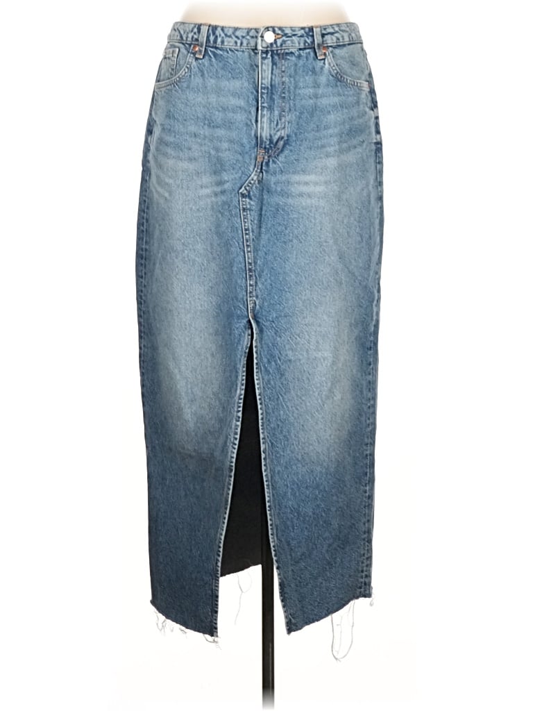 Pre-owned &denim By H&m Denim Skirt In Blue