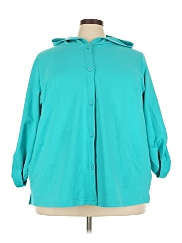 D&Co. 3/4 Sleeve Button-Down Shirt (view 1)