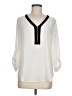 BCX 100% Polyester Ivory 3/4 Sleeve Blouse Size M - photo 1