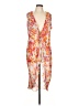 Kenneth Cole REACTION 100% Polyester Orange Kimono Size Lg - XL - photo 1