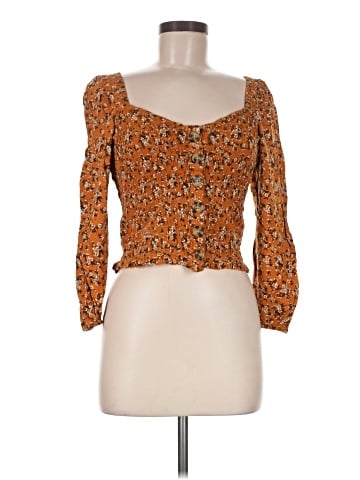 American Eagle Outfitters 3/4 Sleeve Blouse (view 1)