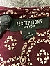 Perceptions Print Burgundy Casual Dress Size XL - photo 7