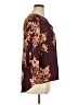 Daniel Rainn 100% Polyester Floral Brown 3/4 Sleeve Blouse Size XL - photo 4